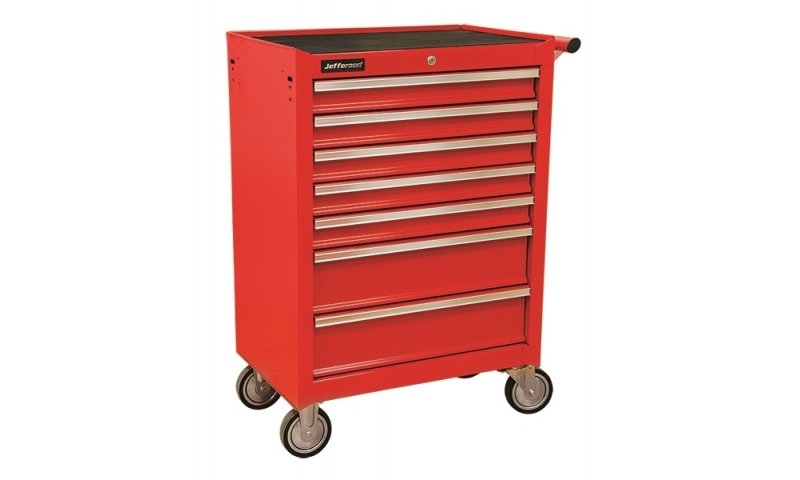 7 Drawer Mobile Trolley Red