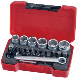 19 PIECE 1/4" DRIVE SOCKET SET